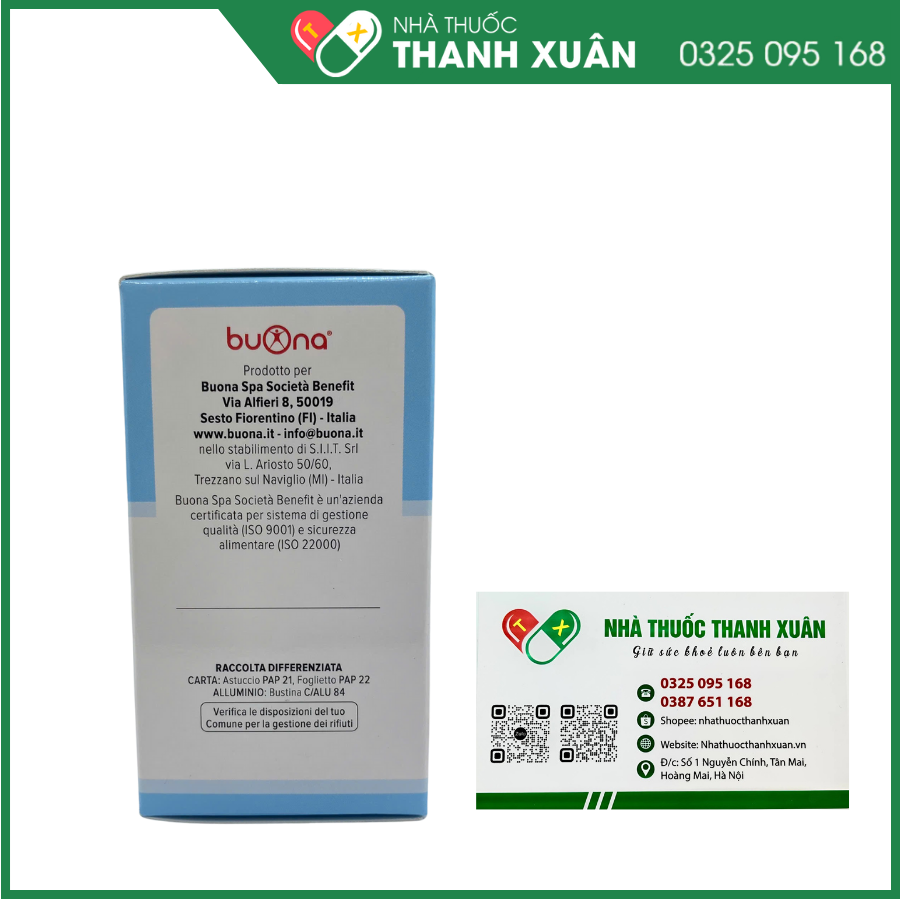 Men vi sinh Simbiosistem Bustine bổ sung chất xơ phòng táo bón và loạn khuẩn cho đường ruột